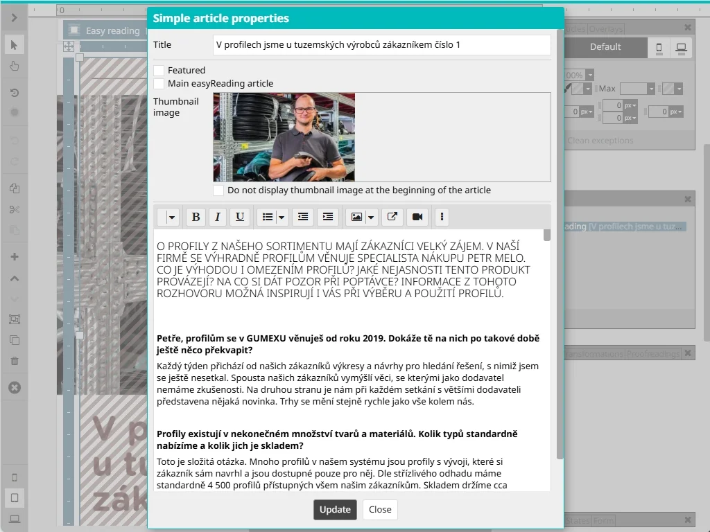 Erstellung eines Easy-Reading-Artikels aus dem im PDF enthaltenen Text.